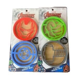 NEW Marvel Avengers Silicone Breakfast Molds 4 Different Designs